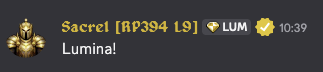 Community Edition Discord nickname Sacrel RP394 L9